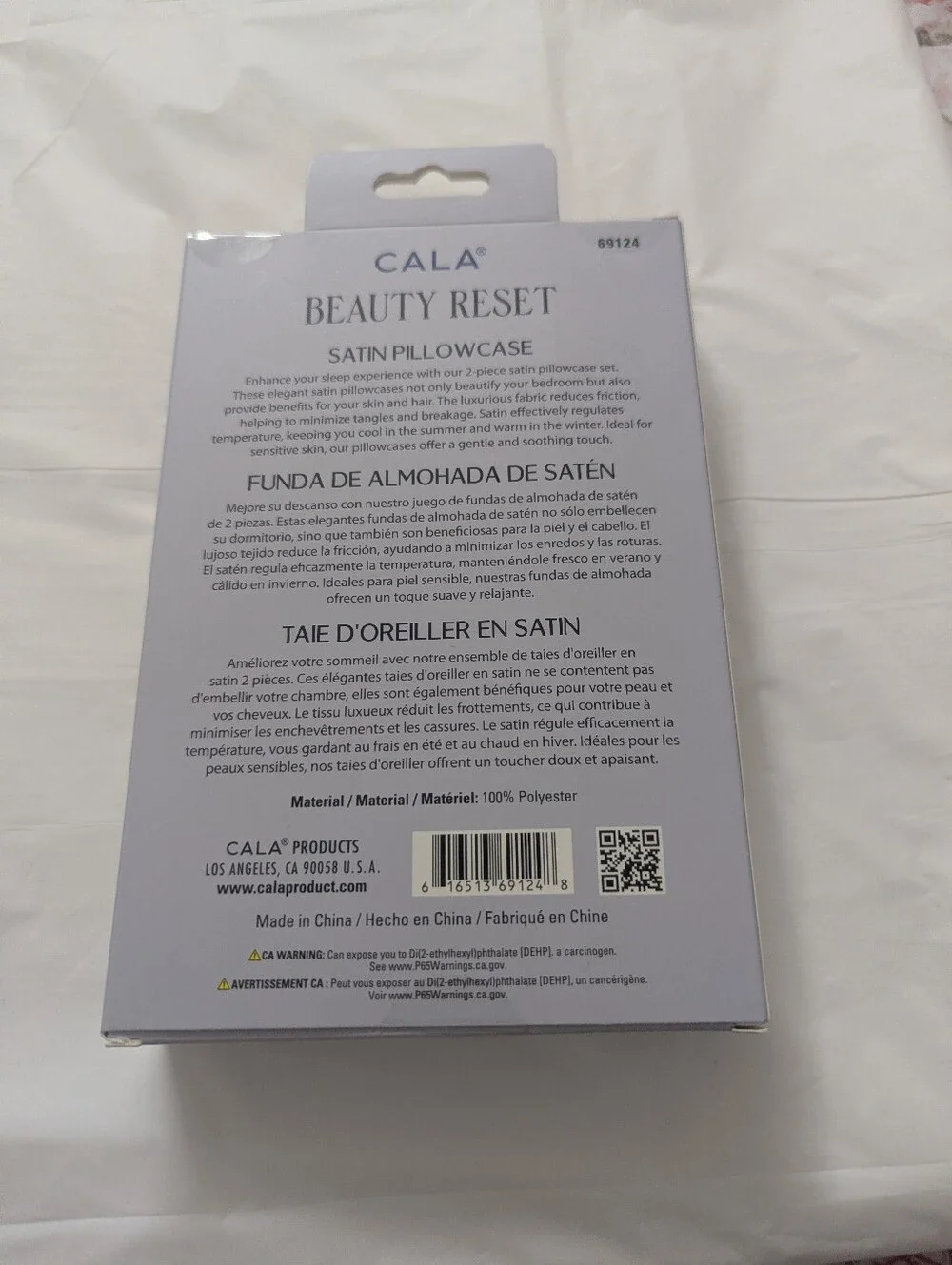 Beauty Reset Satin Pillowcase - Navy